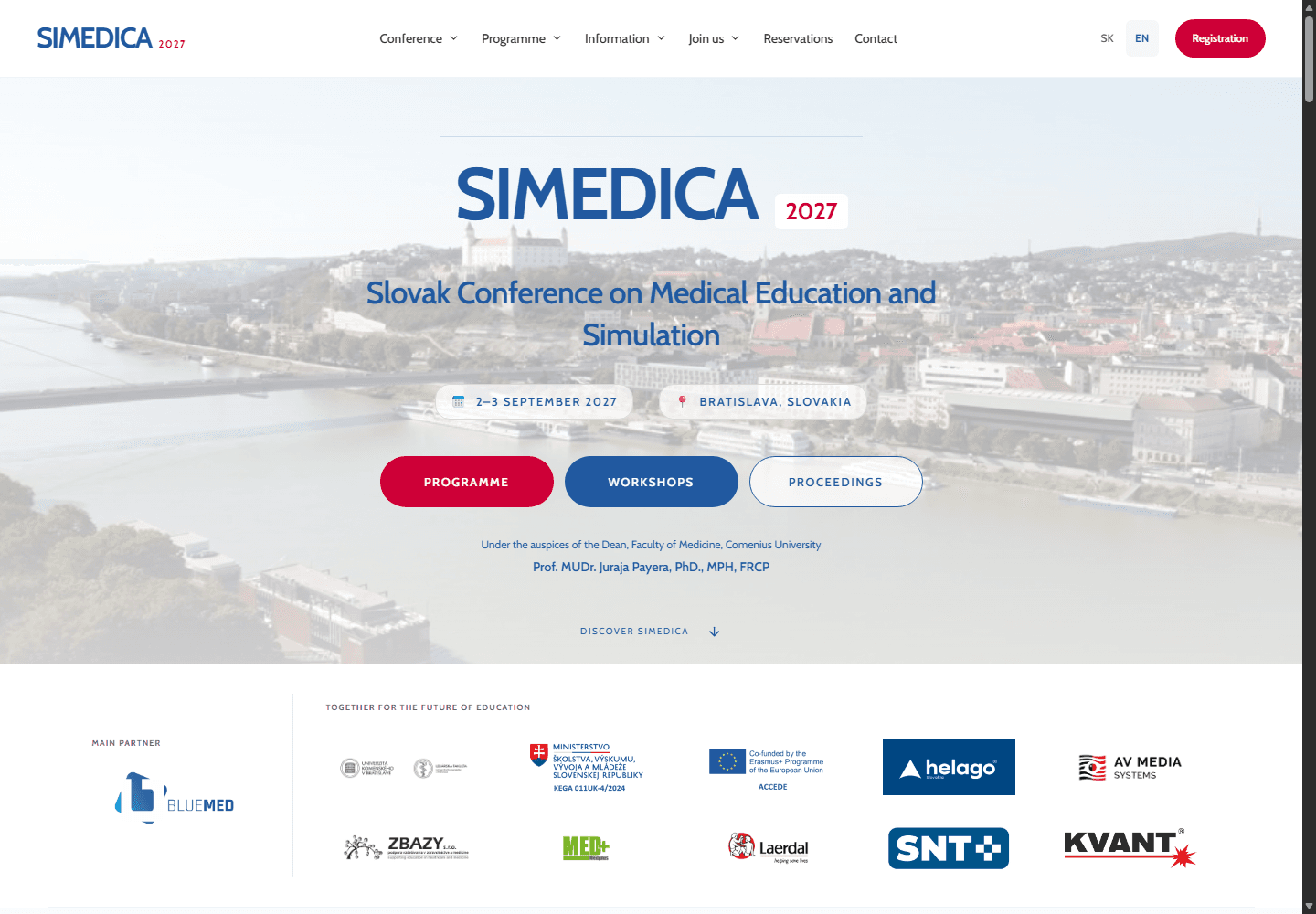 Screenshot der Website: SIMEDICA